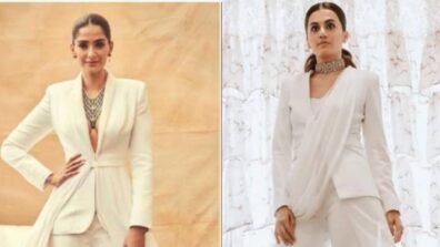 Take A Peek At These Boss Ladies Dressed In Eye-Catching White Suit, From Taapsee Pannu To Sonam Kapoor