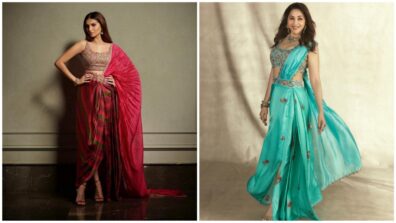 Tara Sutaria Or Madhuri Dixit: Who Looked Better In Punit Balana Sarees?