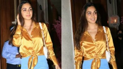 This Kiara Advani Gold Shirt Is Perfect For Your Date Night And We Are Bookmarking It