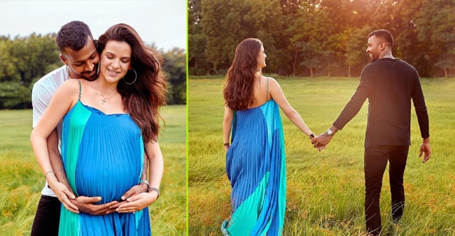 Throwback To The Maternity Photoshoot Of Hardik Pandya And Natasa Stankovic - 0