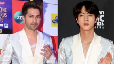 Throwback To Times When Varun Dhawan Copies BTS Member Jin’s Fashion For An Award Show, Check It Out