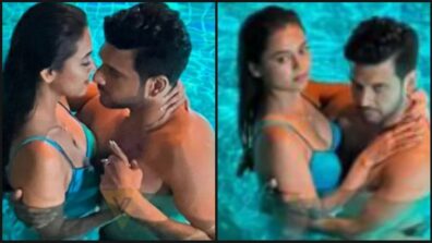 Trending: Bigg Boss 15 couple Karan Kundrra and Tejasswi Prakash caught on camera getting romantic in swimming pool, see viral pics