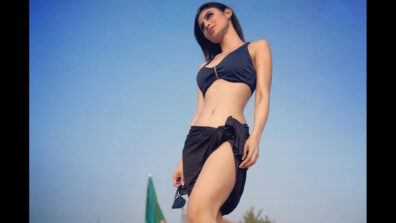 Uff Haye Garmi: Mouni Roy sets temperature soaring in bold black bralette and beachwear, fans feel the heat