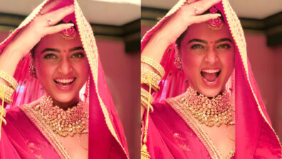 Unlimited Happiness: Tejasswi Prakash gets very excited in wedding avatar, is it on the cards soon with Karan Kundrra?