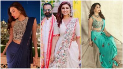 Want to master the fashion hack in pre-draped saree? Athiya Shetty, Parineeti Chopra and Madhuri Dixit are here to guide you