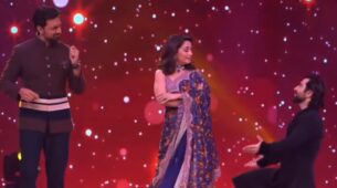 Watch: Bengali superstar duo Dev-Jeet perform to ‘Dil Toh Paagal Hai’ song with ‘dhak dhak’ queen Madhuri Dixit, fans love it