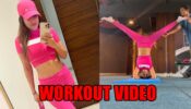 Watch: Nia Sharma drops stunner workout video in pink bralette, fans sweat