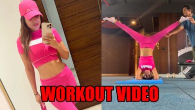 Watch: Nia Sharma drops stunner workout video in pink bralette, fans sweat