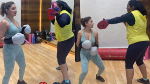 Watch: Rashami Desai aims to become a boxer, drills out some killer punches