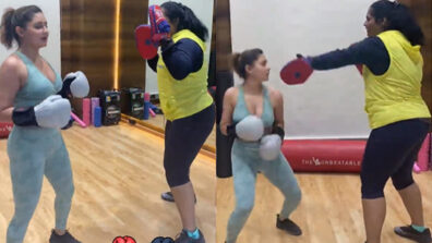 Watch: Rashami Desai aims to become a boxer, drills out some killer punches