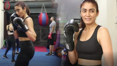 Watch: Sana Makbul activates ‘Khatron Ke Khiladi’ mode in real life, does boxing like Mike Tyson