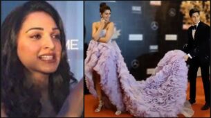 Watch: Sidharth Malhotra turns ‘gentleman to the rescue’ for Kriti Sanon, Kiara Advani says, “ready to throw off those shoes…”