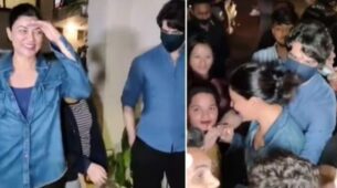 Watch: Sushmita Sen meets ‘ex boyfriend’ Rohman Shawl for first time after break-up, latter protects her from crowd