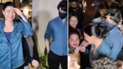 Watch: Sushmita Sen meets ‘ex boyfriend’ Rohman Shawl for first time after break-up, latter protects her from crowd