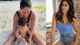 ‘Yummy Mummy’ Kareena Kapoor builds sandcastles with baby Jeh at beach, Katrina Kaif is lovestruck