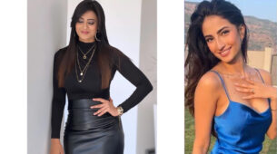 ‘Yummy Mummy’ Shweta Tiwari rolls back clock in stunning black faux leather outfit, daughter Palak Tiwari is stunned