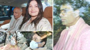 Ranbir Kapoor-Alia Bhatt Wedding: Randhir, Karisma Kapoor, Karan Johar, Babita, Mahesh and Pooja Bhatt arrive at venue