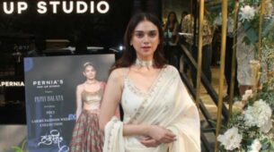 Aditi Rao Hydari Looks Absolute Apsara In Punit Balana’s Ivory Suit: See Pics & Know Its Price