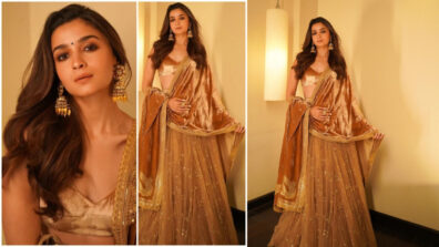 Alia Bhatt Is Perfect Golden Girl: From Her Warm Gold Lehenga To Her Rose Gold Dress