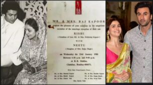 Amid Ranbir Kapoor-Alia Bhatt wedding buzz, Rishi-Neetu Kapoor’s wedding card goes viral