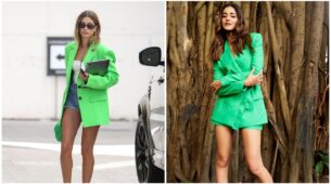 Ananya Panday And Hailey Bieber Stole The Show In These Stunning Green Blazer With Shorts