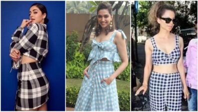 Ananya Panday, Deepika Padukone and Kangana Ranaut look dazzling in checkered coordinated skirts, who’s your favourite?