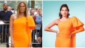 Would You Dress Up Like Nora Fatehi Or Jennifer Lopez In THIS Alex Perry Orange Dress