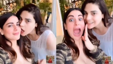 BFF Romance: Anjum Fakih bites Shraddha Arya’s cheeks, fans love it