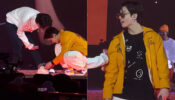 BTS Maknae Jungkook helps Jin to tie his shoes in mid-concert, video goes viral