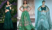 Celeb Approved Ways Of Styling Green Lehenga, From Kriti Sanon To Madhuri Dixit