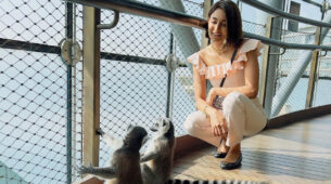 Chilling With Animals: Erica Fernandes shares sneak-peek into Dubai lifestyle, spends time with wild Lemurs