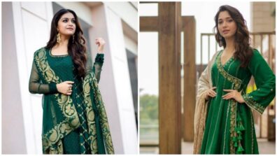 Keerthy Suresh Or Tamannaah Bhatia: Who Pulled Off Better Style In Green Ethnic Outfits