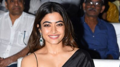 Check Out When Rashmika Mandanna Slayed In A Black Saree