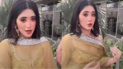 Cuteness overload: Shivangi Joshi looks damsel diva in beige brown embellished desi salwar suit, fans go gaga