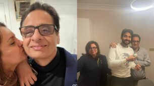 Deepshikha Deshmukh and Jackky Bhagnani share special birthday wishes with a heartfelt message for Daddy dearest Vashu Bhagnani
