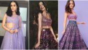 Alia Bhatt, Janhvi Kapoor And Shraddha Kapoor: Divas Who Dazzled In Purple Lehengas