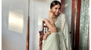 Keerthy Suresh Looks An Apsara In Sartorial Pastel Green Saree