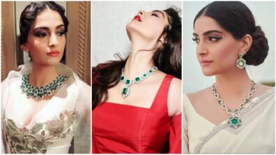 Emerald Green Jewellery Moments Of Sonam Kapoor, Check Out These Neck Pieces