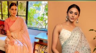Fashion Face-Off: Dia Mirza’s Floral Jamdani Saree Or Rakul Preet Singh’s Block-Printed Saree