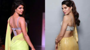 Fashion Faceoff: Priyanka Chopra Or Jacqueline Fernandez: Who Stabbed Your Heart In Yellow Saree With A Silver Blouse?