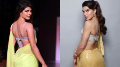 Fashion Faceoff: Priyanka Chopra Or Jacqueline Fernandez: Who Stabbed Your Heart In Yellow Saree With A Silver Blouse?