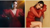 Fashion Showdown: Tamannaah Bhatia’s Red Three-Tiered Frill Gown Vs Rakul Preet’s Sheer Red Dress