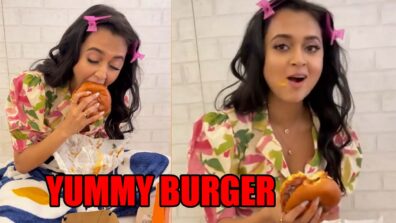 Foodie Tejasswi Prakash enjoys yummy burger, fans get mouthwatering vibes