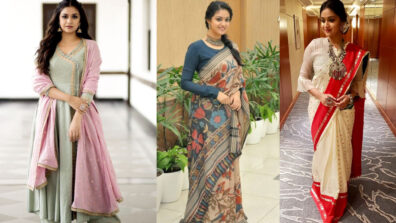 From A Stunning Saree To A Pretty Casual Dress, Keerthy Suresh Looks Like An Angel In These Ensembles