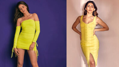 From Ananya Panday To Alaya F: Bollywood Celebs Slayed In A Yellow Bodycon Dress