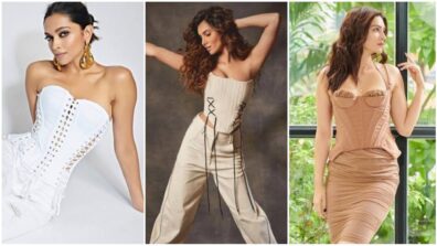 From Deepika Padukone to Tara Sutaria and Kriti Sanon: B-Town babes in monochrome corset outfits