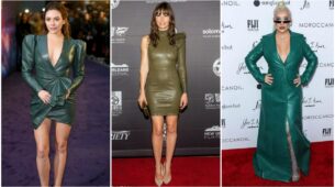 From Kylie Jenner To Kirsten Dunst: Green Leather Is Sweeping The Fashion Industry