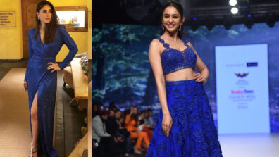 From Rakul Preet Singh To Kareena Kapoor, Learn How To Look Gorgeous In Blue Satin Dress From These Beautiful Ladies