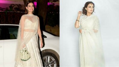 From Stunning Lehenga To Pretty Saree, Dia Mirza Is An Angel In White Ensembles