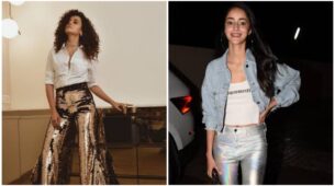From Taapsee Pannu To Ananya Panday: These Divas Slayed In Metallic Pants